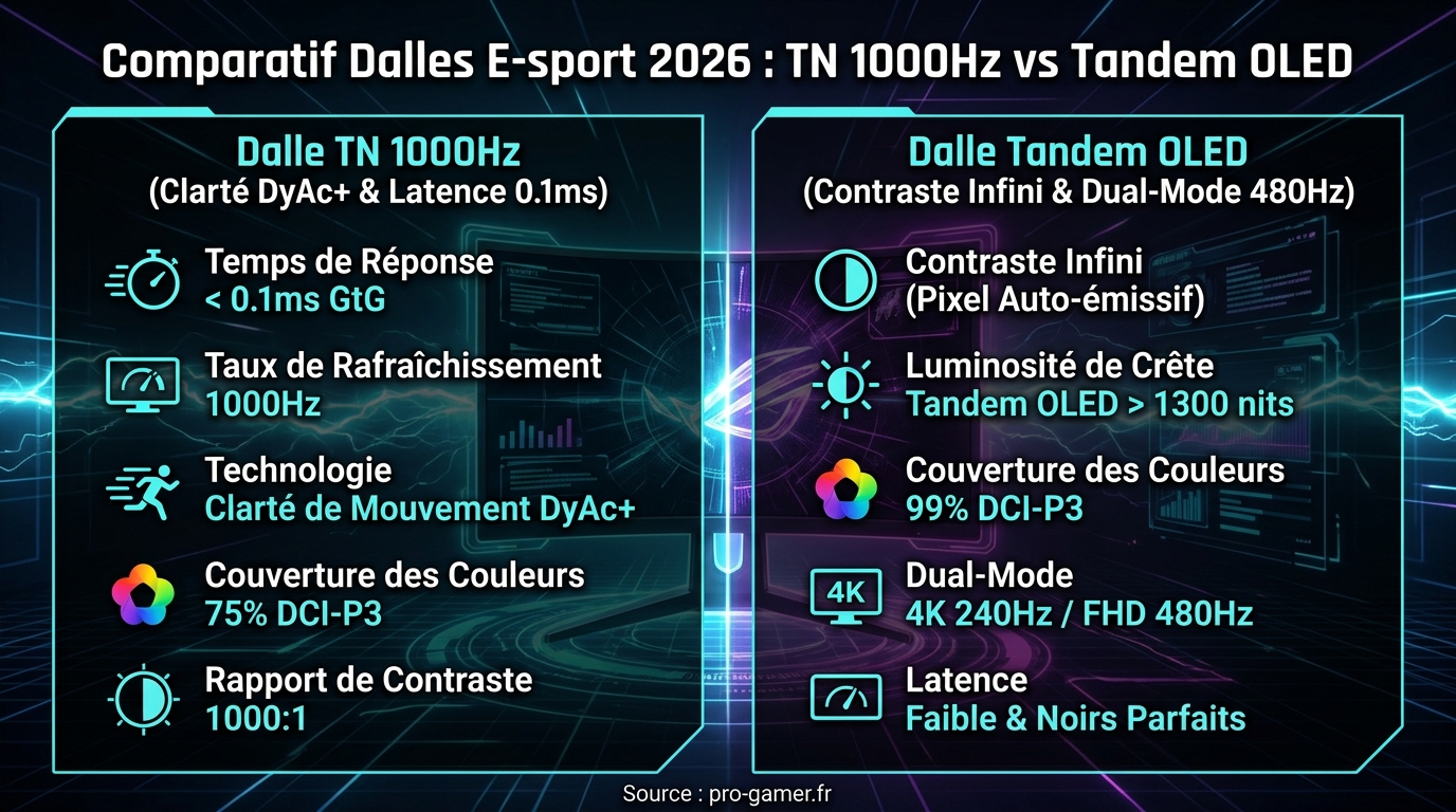 Comparatif Dalles Esport 2026