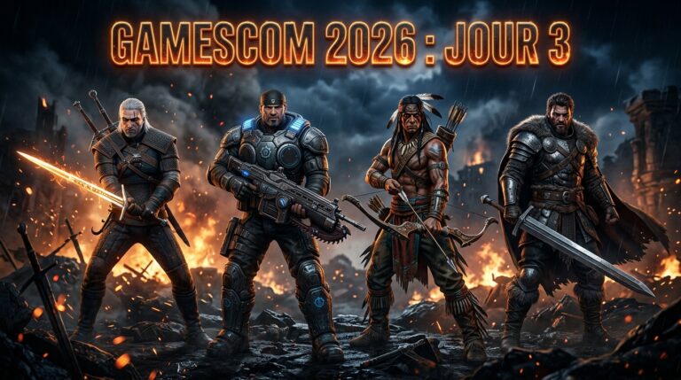 Gamescom 2026 Jour 3 : Geralt de Riv, Marcus Fenix, Turok et guerrier Crimson Desert