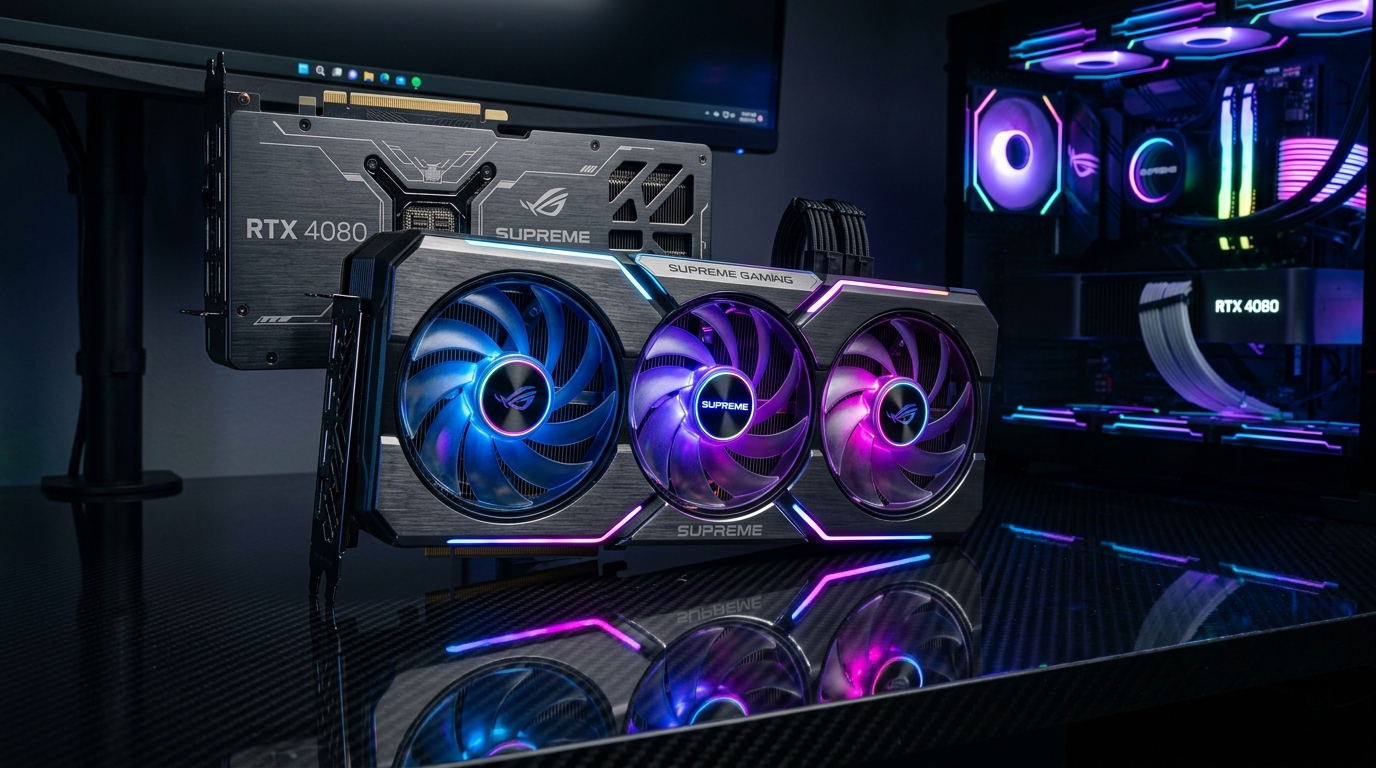 Carte graphique PowerColor Radeon RX 9070 XT avec triple ventilation RGB