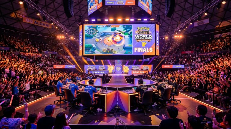 Arène esports des championnats du monde Pokémon UNITE 2026 à Honolulu