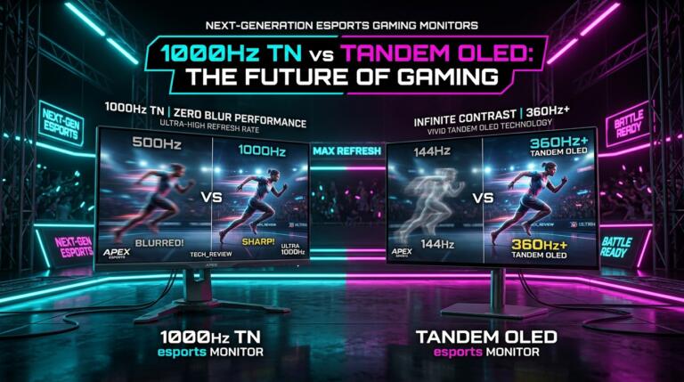 Moniteurs Esport 1000Hz et OLED 2026