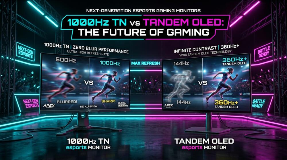 Moniteurs Esport 1000Hz et OLED 2026