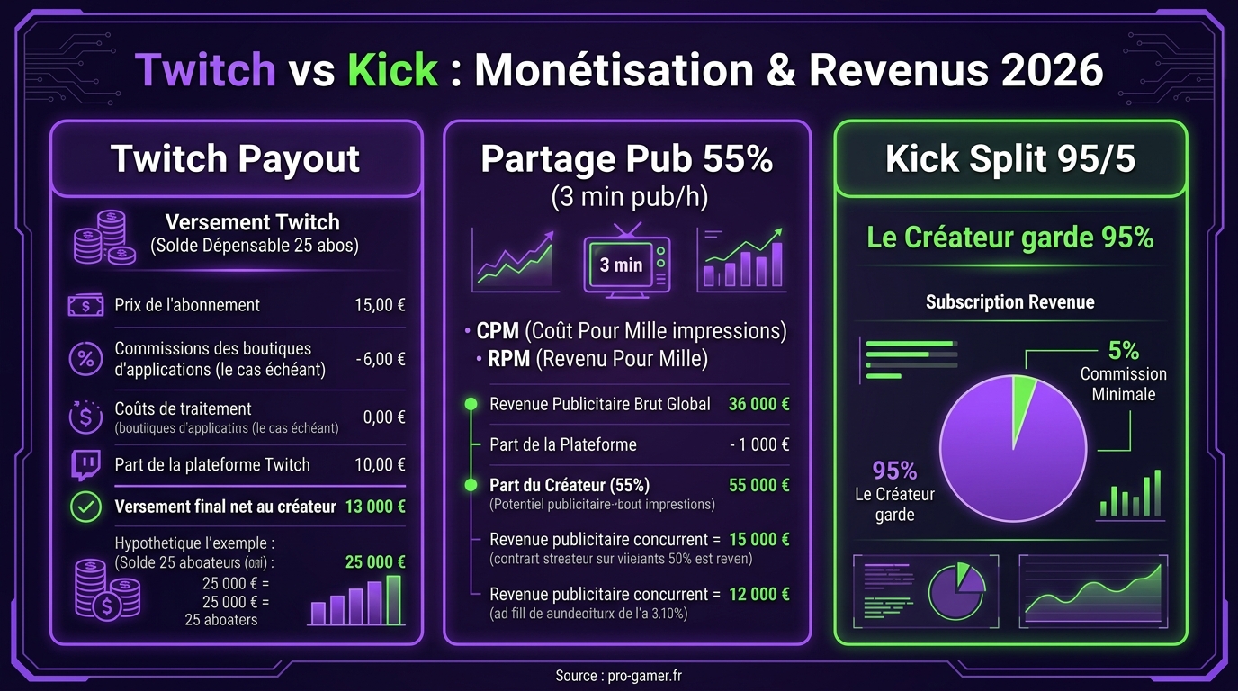 Twitch vs Kick Monetisation 2026