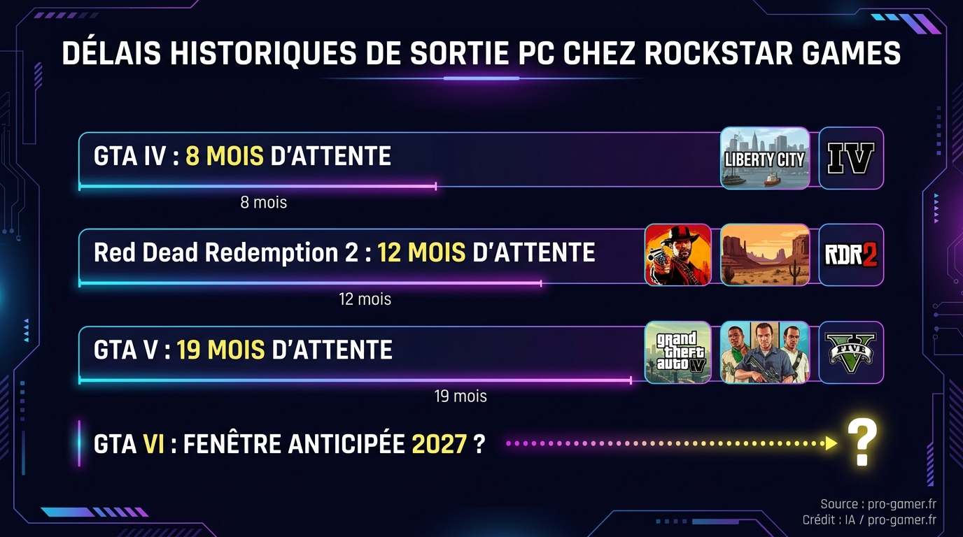 Délais sortie PC Rockstar
