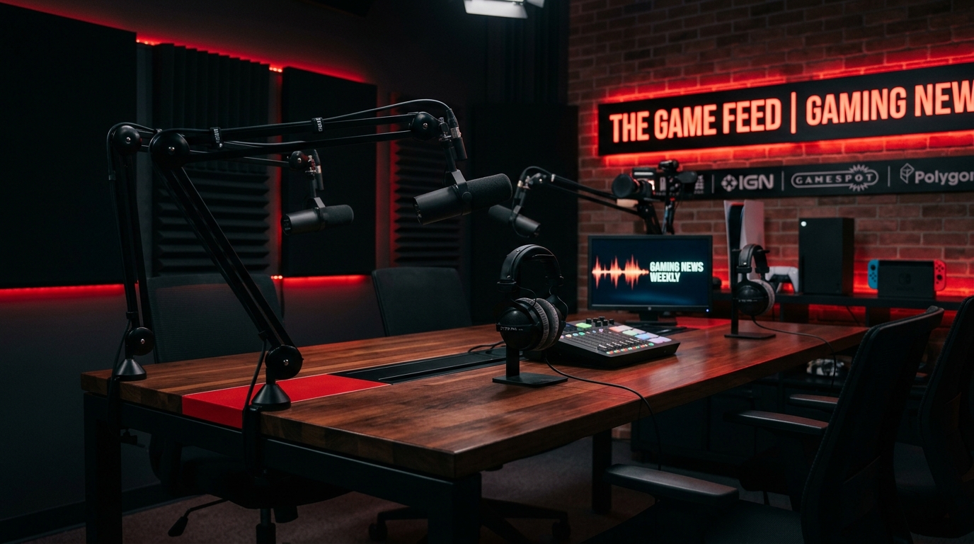 Studio podcast média jeux vidéo