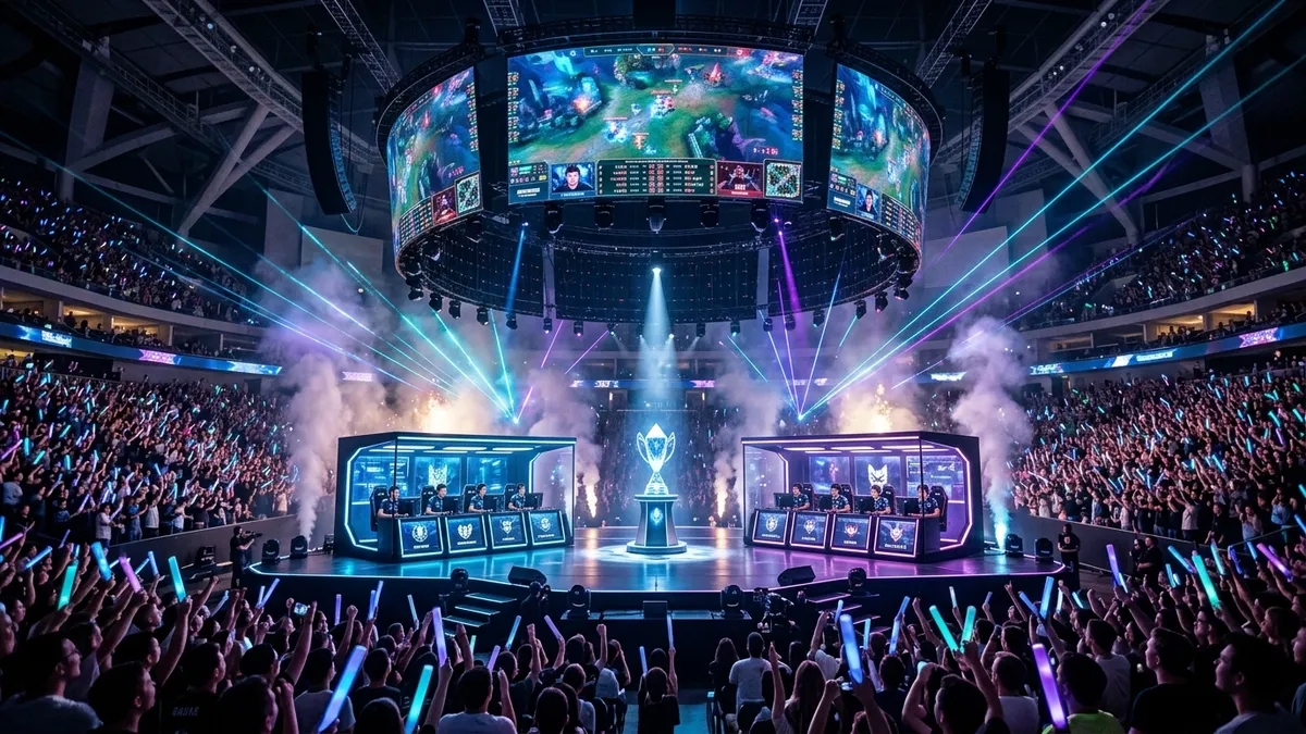 Arène de championnat mondial des meilleurs jeux esport 2026