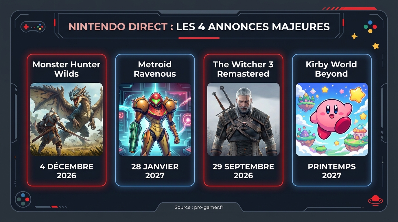 Nintendo Direct Septembre 2026 Annonces