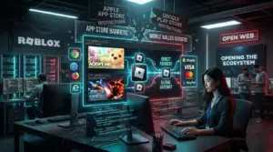 Roblox guerre stores Apple Google