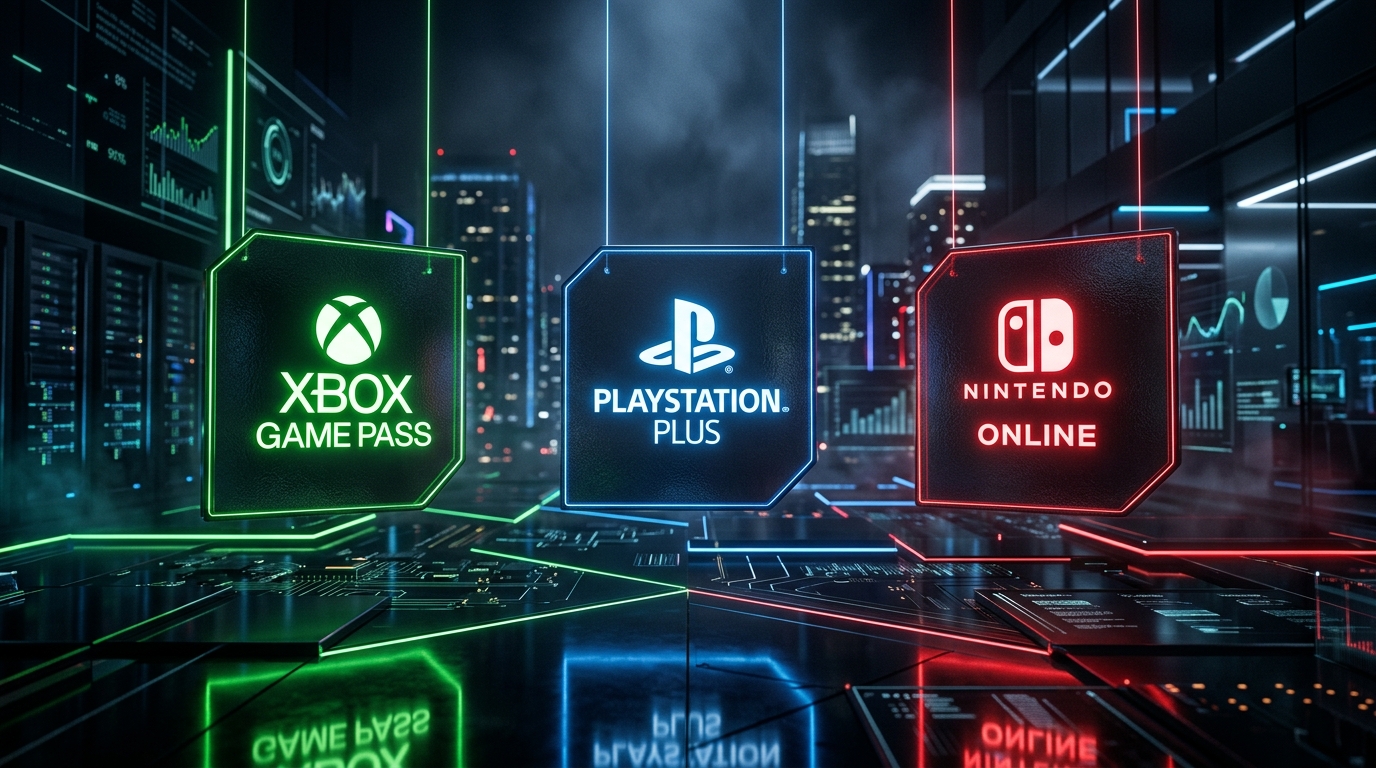 Xbox Game Pass PlayStation Plus et Nintendo Switch Online