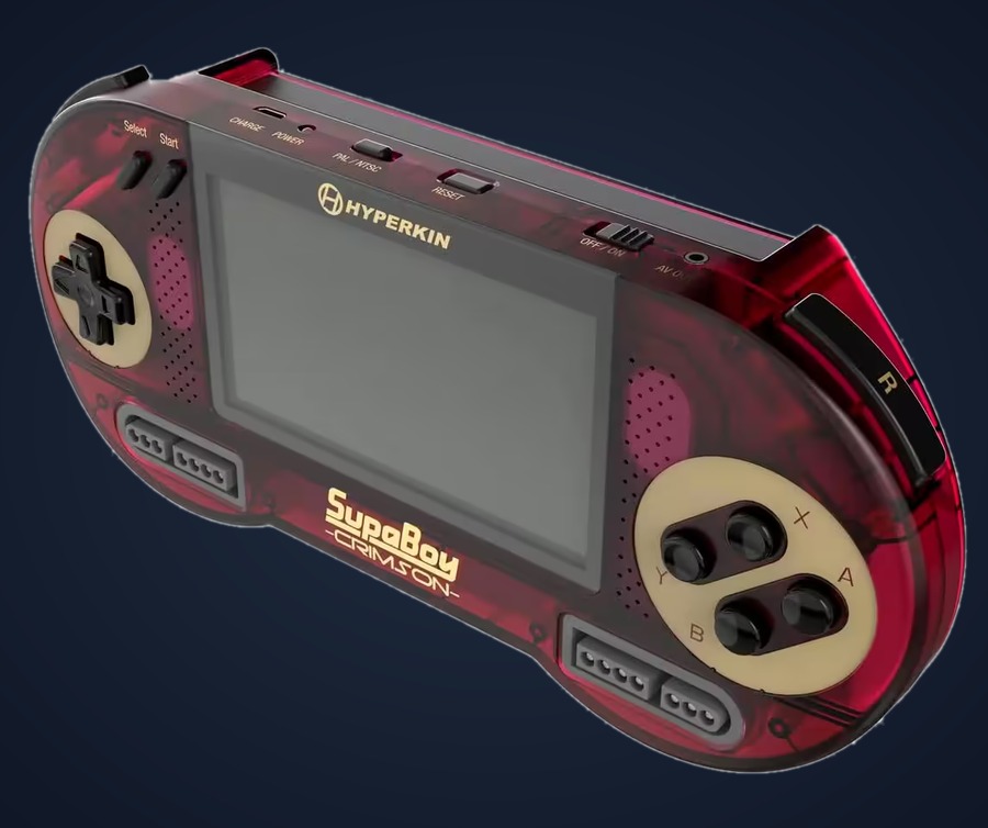 Console portable Hyperkin SupaBoy Crimson rouge translucide