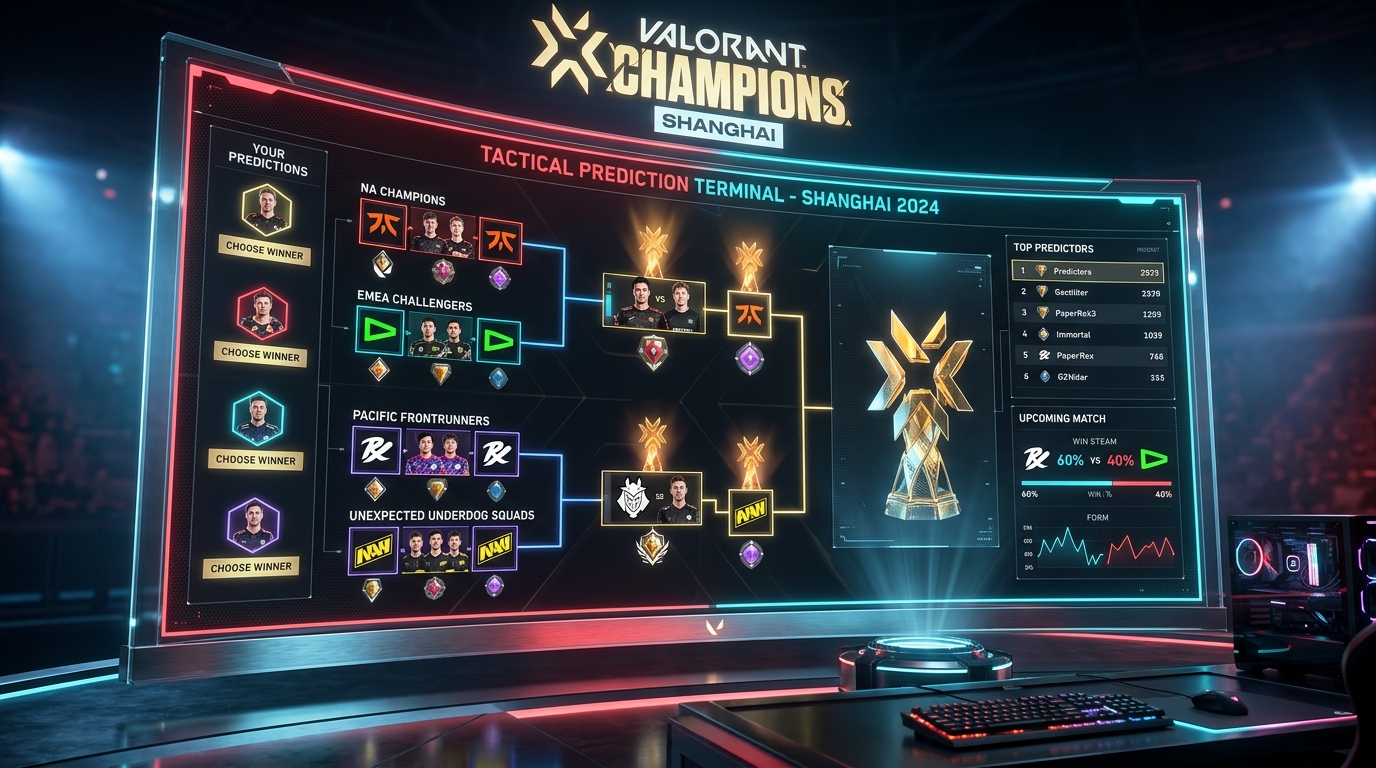 Valorant Champions 2026 Pickems Interface