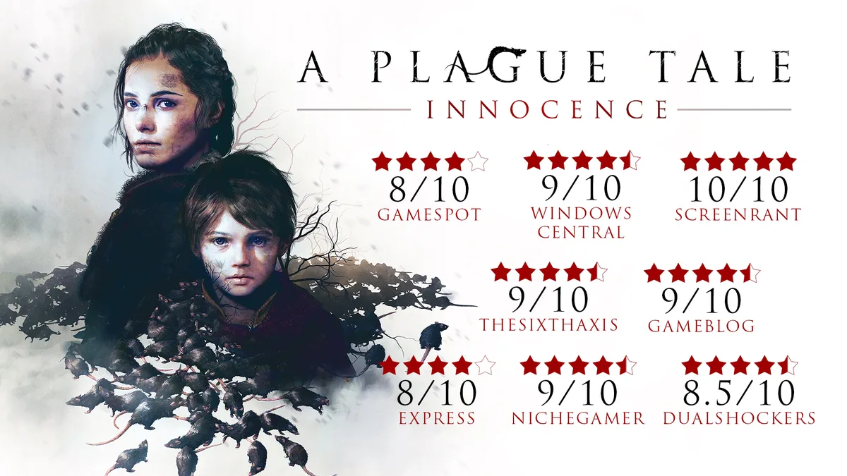 A Plague Tale: Innocence sur PS5 et PS4 : Amicia et Hugo de Rune A Plague Tale: Innocence sur PS5 et PS4 : Amicia et Hugo de Rune signé Asobo Studio