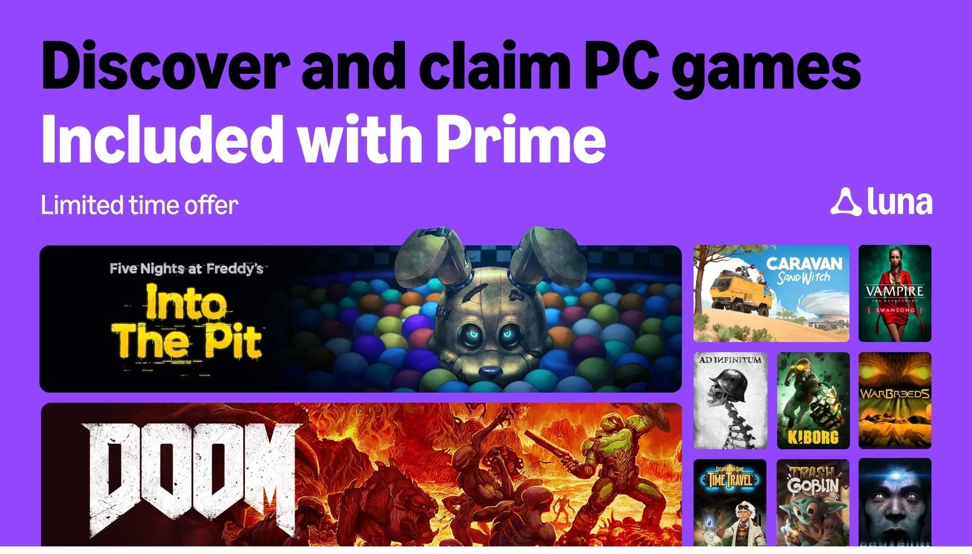 Calendrier complet des jeux offerts Amazon Luna et Prime Gaming octobre 2026