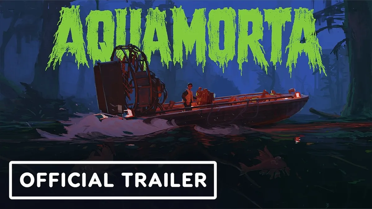 Aquamorta jeu horreur aéroglisseur sang humain