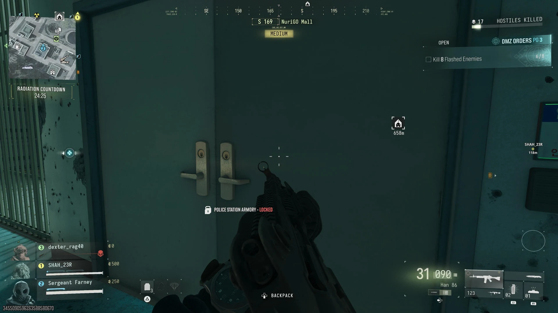 Armurerie verrouillée au sous-sol d'un poste de police dans Call of Duty Modern Warfare 4 DMZ