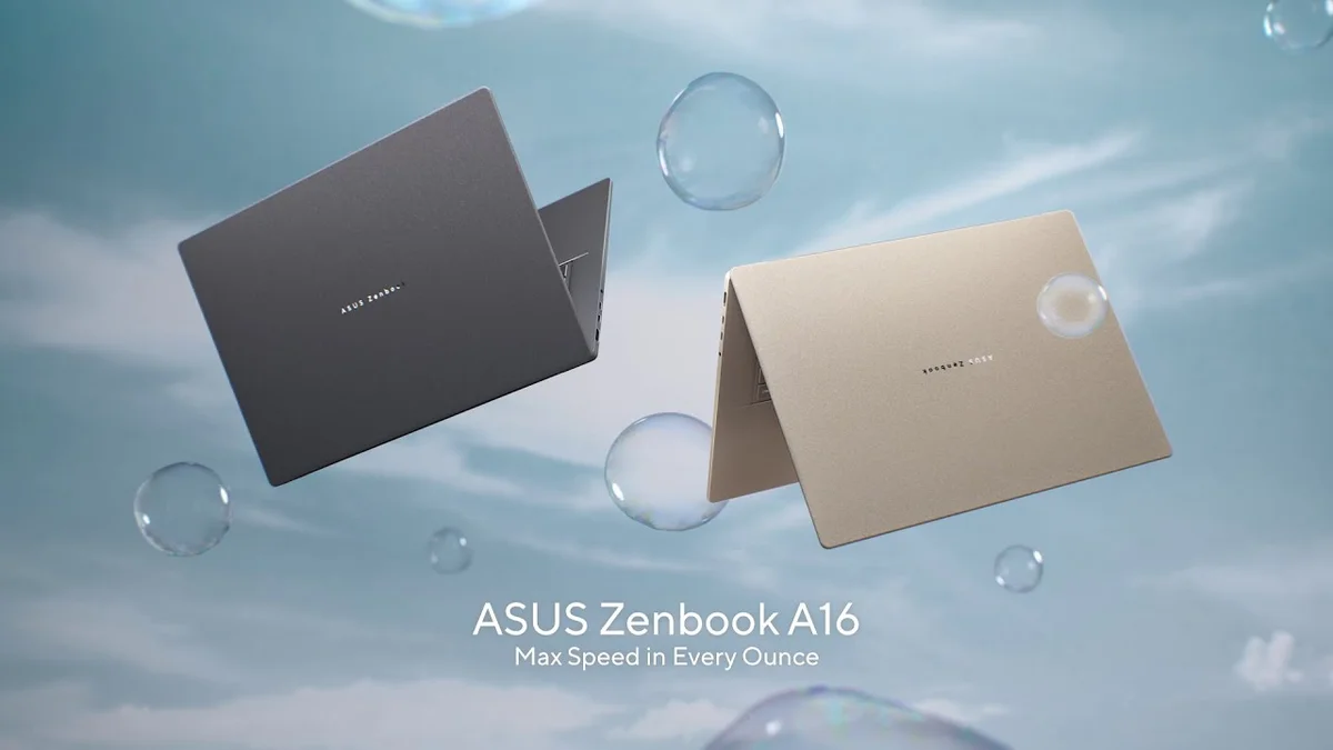 PC portable ASUS Zenbook A16 équipé du processeur Qualcomm Snapdragon X2 Elite