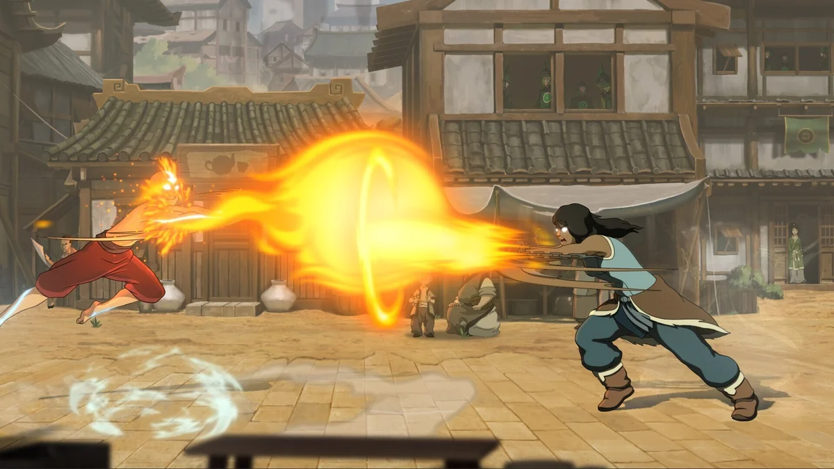 Affrontement 2D et nouvelle interface de combat du Patch 4 dans Avatar Legends The Fighting Game