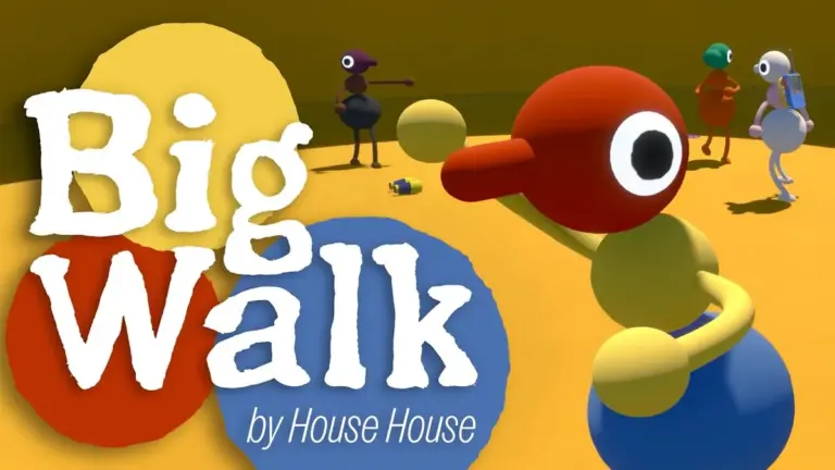 Illustration officielle de Big Walk, le jeu d'aventure coopératif de House House
