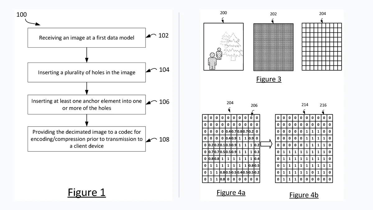 Planches officielles Figures 1, 3, 4a et 4b du brevet USPTO US 2026/0340791 A1 de Sony Interactive Entertainment montrant la grille de scores et les trous dans l'image