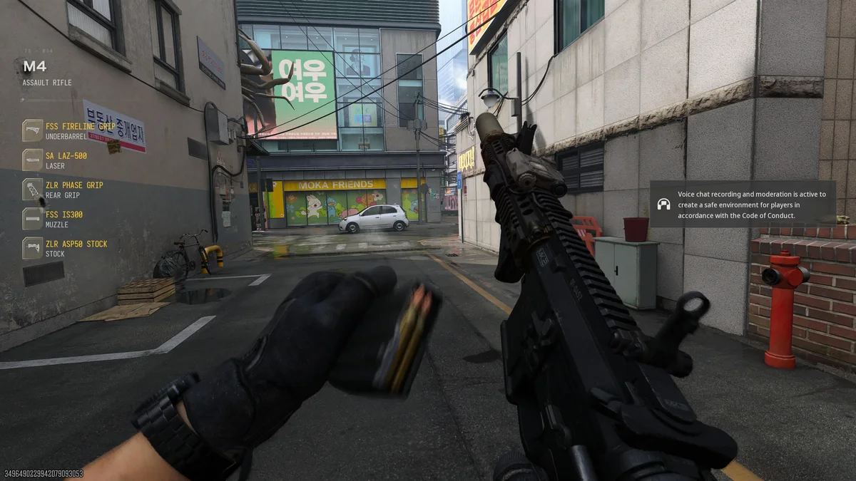 Le fusil d'assaut M4 équipé de ses 5 accessoires méta en partie multijoueur dans Call of Duty Modern Warfare 4