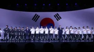 Equipe de Coree du Sud League of Legends medaille d or Jeux Asiatiques 2026