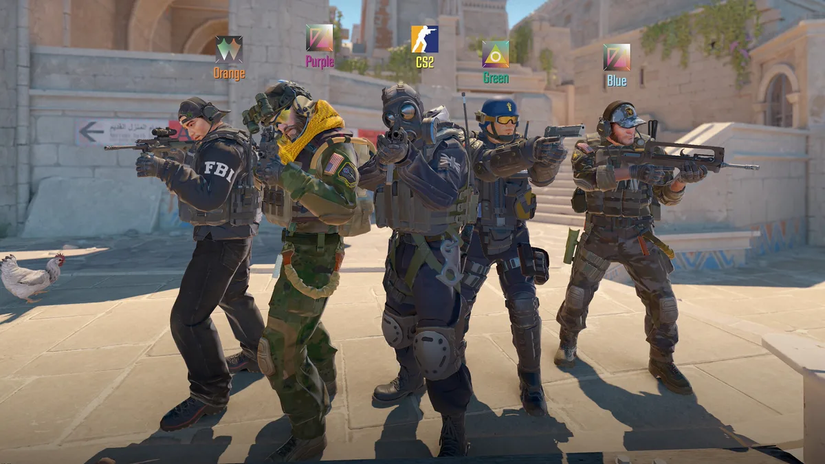 Escouade antiterroriste sur la carte Dust2 de Counter-Strike 2 lors du Thunderpick World Championship 2026