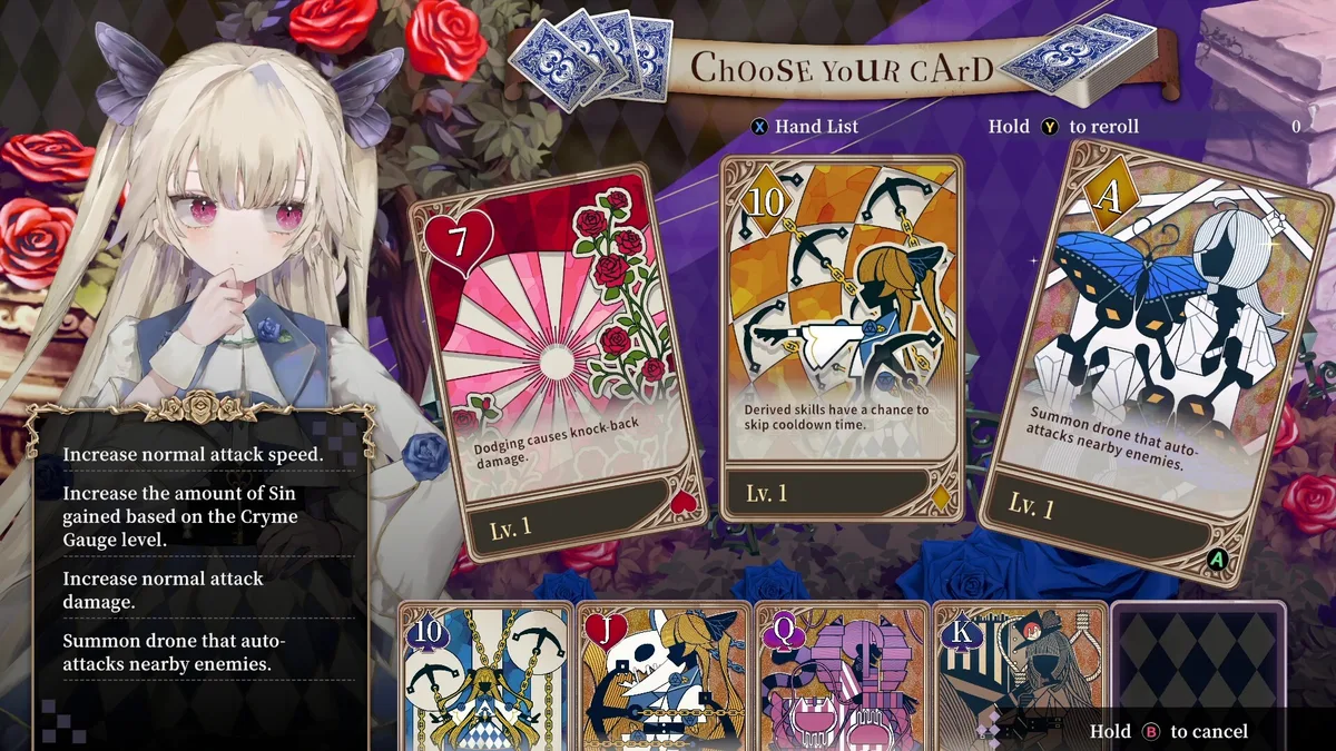 CRYMELIGHT système de Poker et Crime Cards en gameplay