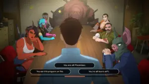 Robert Robertson et l équipe du SDN dans Dispatch sur PS5 et PC par AdHoc Studio