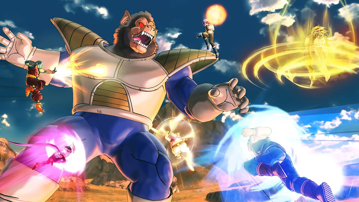 Dragon Ball Xenoverse 2 affrontement aérien et célébrations du 10e anniversaire à Conton City