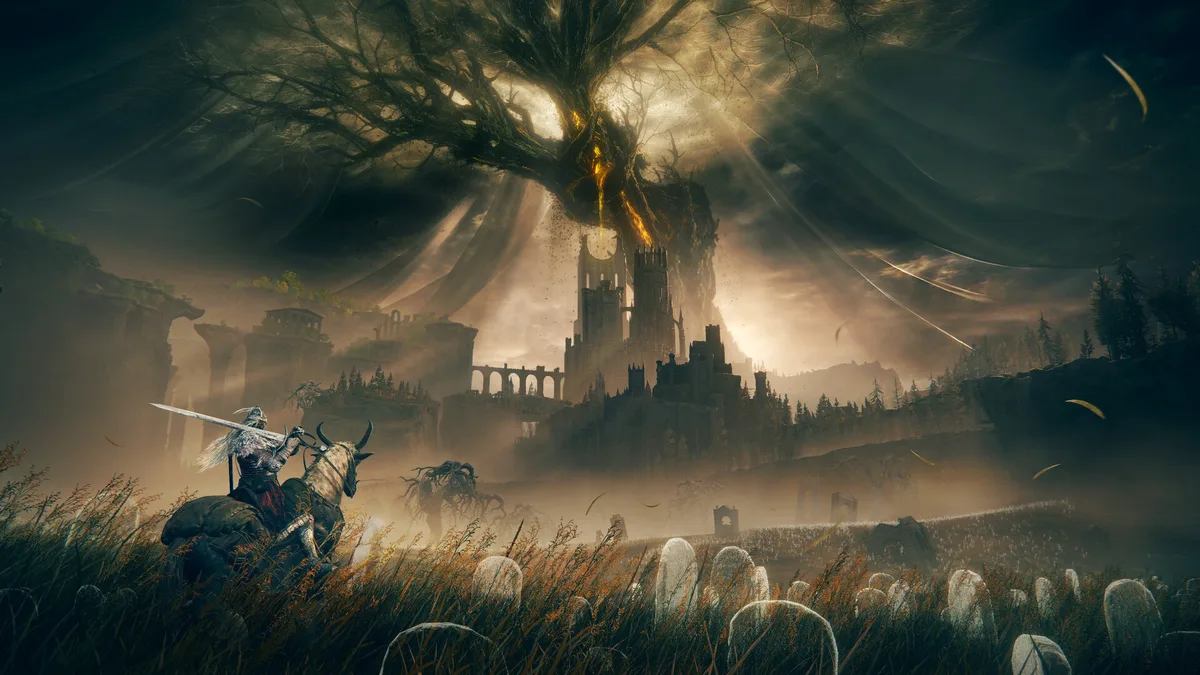 Combat de boss dans Elden Ring par FromSoftware et Bandai Namco sur PC, PS5 et Xbox Series X|S