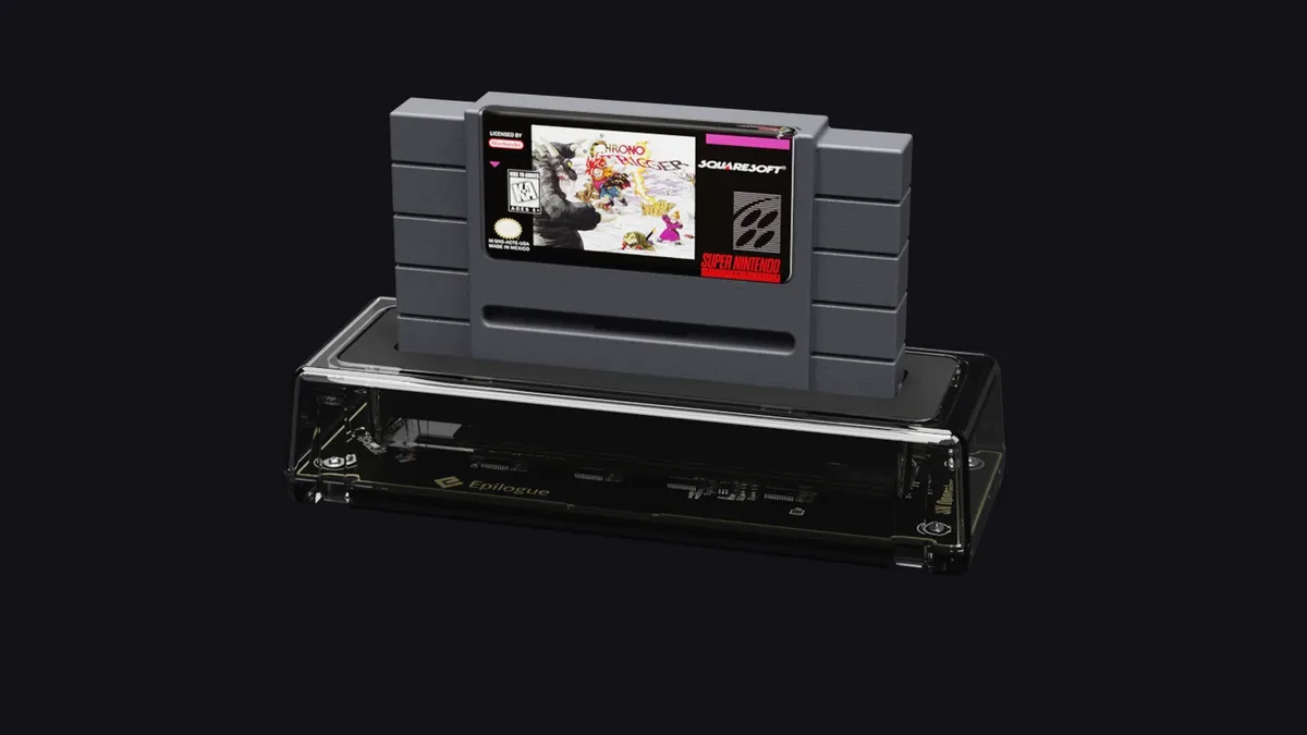 Epilogue SN Operator lecteur de cartouches Super Nintendo USB-C avec Chrono Trigger