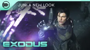 Le nouveau visage du modèle masculin de Jun Aslan en armure de Traveler dans Exodus