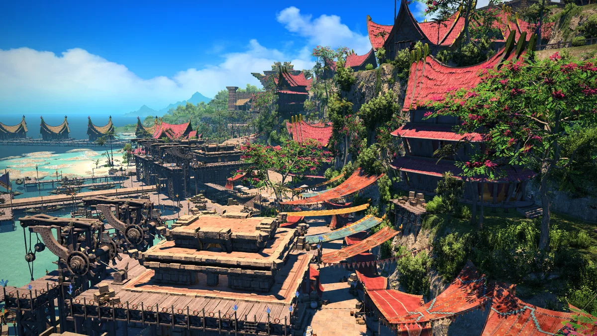 Quartier et architecture de Final Fantasy XIV Dawntrail