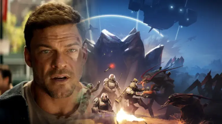 Alan Ritchson dans le film Helldivers de Sony Pictures