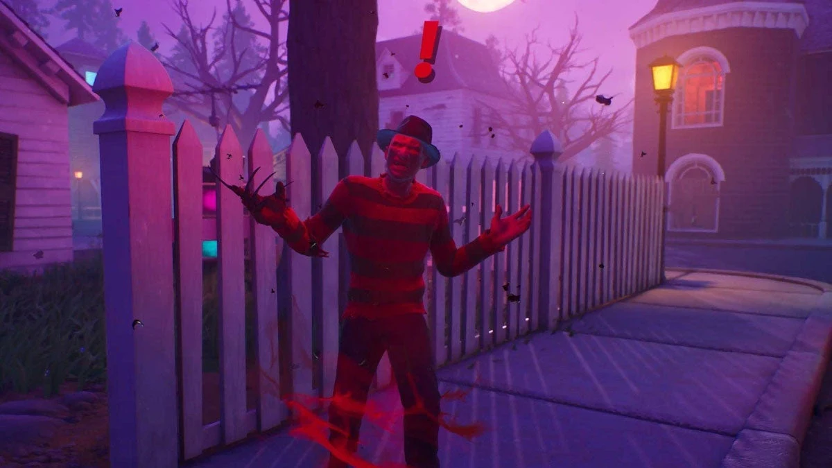 Le boss Freddy Krueger à Nightmare Neighborhood qui lâche à coup sûr un Esprit des poubelles dans Fortnite
