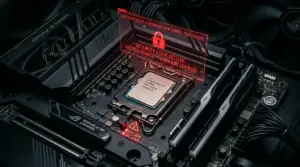Processeur gaming avec affichage de verrouillage anti-triche Vanguard HWID ban