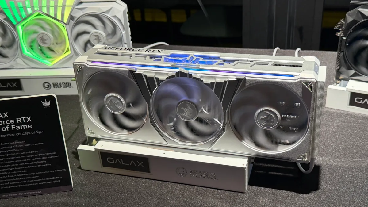 Carte graphique GALAX GeForce RTX 50 Hall of Fame Swarovski Crystal