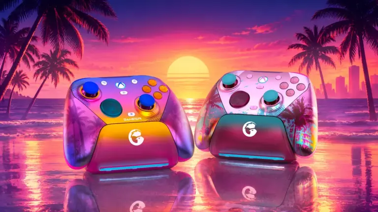 Palmiers néon, coucher de soleil de Floride et sticks TMR à 89,99 $ : comment GameSir dégaine ses manettes « GTA 6 » sans jamais citer Rockstar
