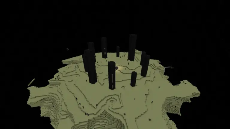Les quatre agents IA Gemini 4 Argon de Google DeepMind dans la dimension de l'End sur Minecraft après la défaite de l'Ender Dragon