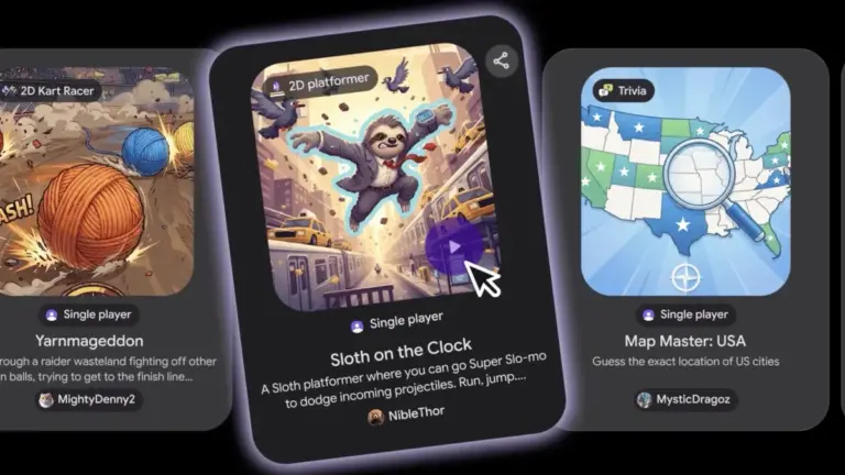 Sans taper une seule ligne de code : Google lance Playground et s&rsquo;allie à Unity pour générer des jeux vidéo jouables par prompt