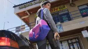 Lucia Caminos dans Grand Theft Auto VI (GTA 6) dont la taille de téléchargement atteint 210 Go sur PS5