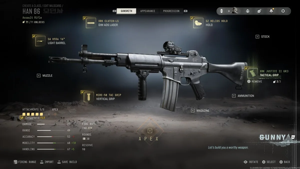Meilleure classe Han 86 polyvalente mi-distance dans Call of Duty Modern Warfare 4