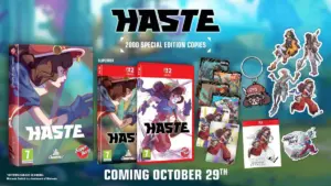 Haste édition physique Nintendo Switch 2 et Special Edition chez Super Rare Games