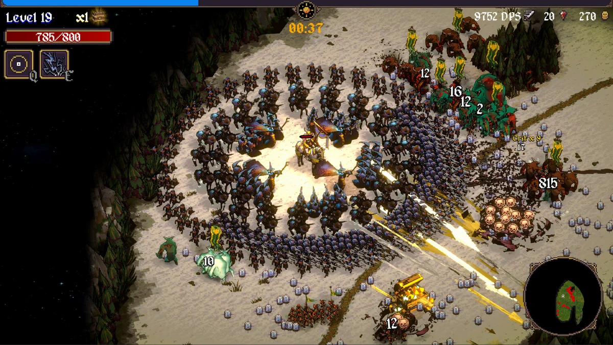 Gameplay de Heroes Never Die avec ses hordes de monstres et son armée en temps réel sur Steam