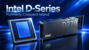 Intel GPU D270 Crescent Island architecture Xe3P IA datacenter