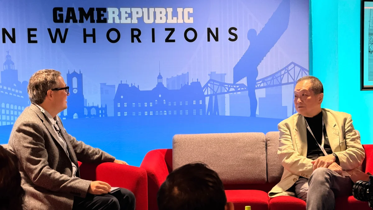 Ken Kutaragi en interview sur scène lors de l'événement Game Republic New Horizons 2026