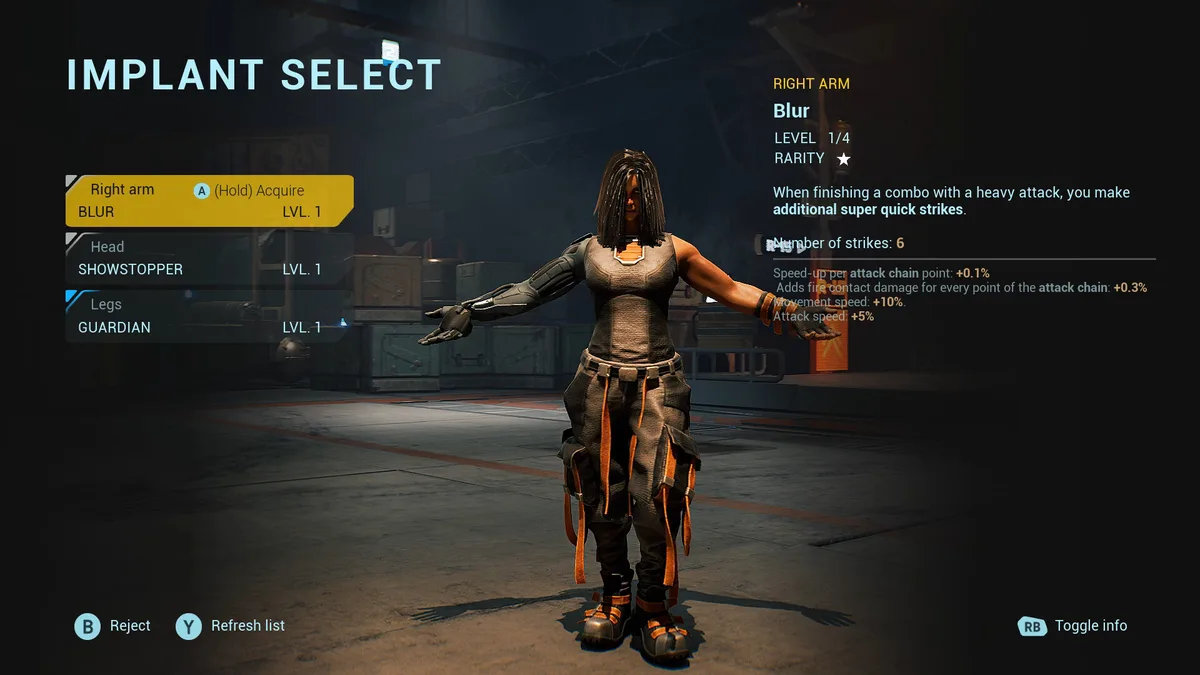 Kiborg BodySplit DLC gratuit combat au corps a corps et implants cybernetiques