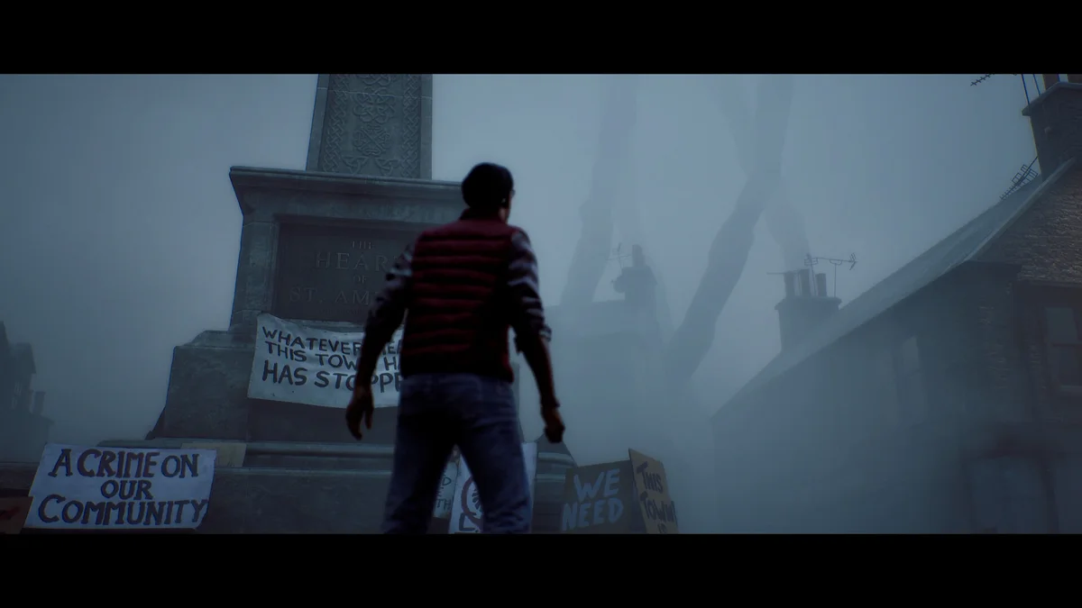 Silent Hill Townfall ambiance brumeuse Konami Screen Burn