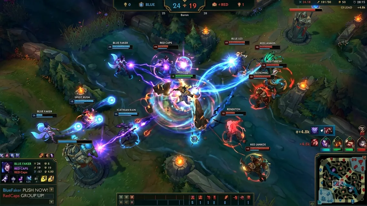 Teamfight League of Legends