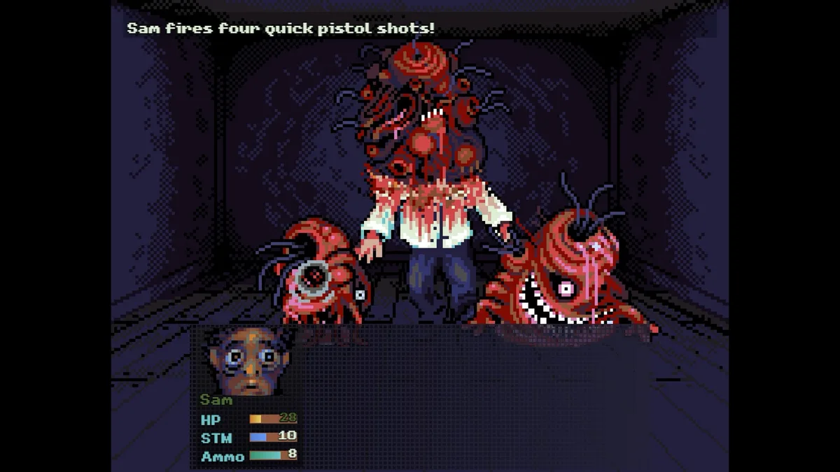 Look Outside gameplay combat au tour par tour survival horror RPG
